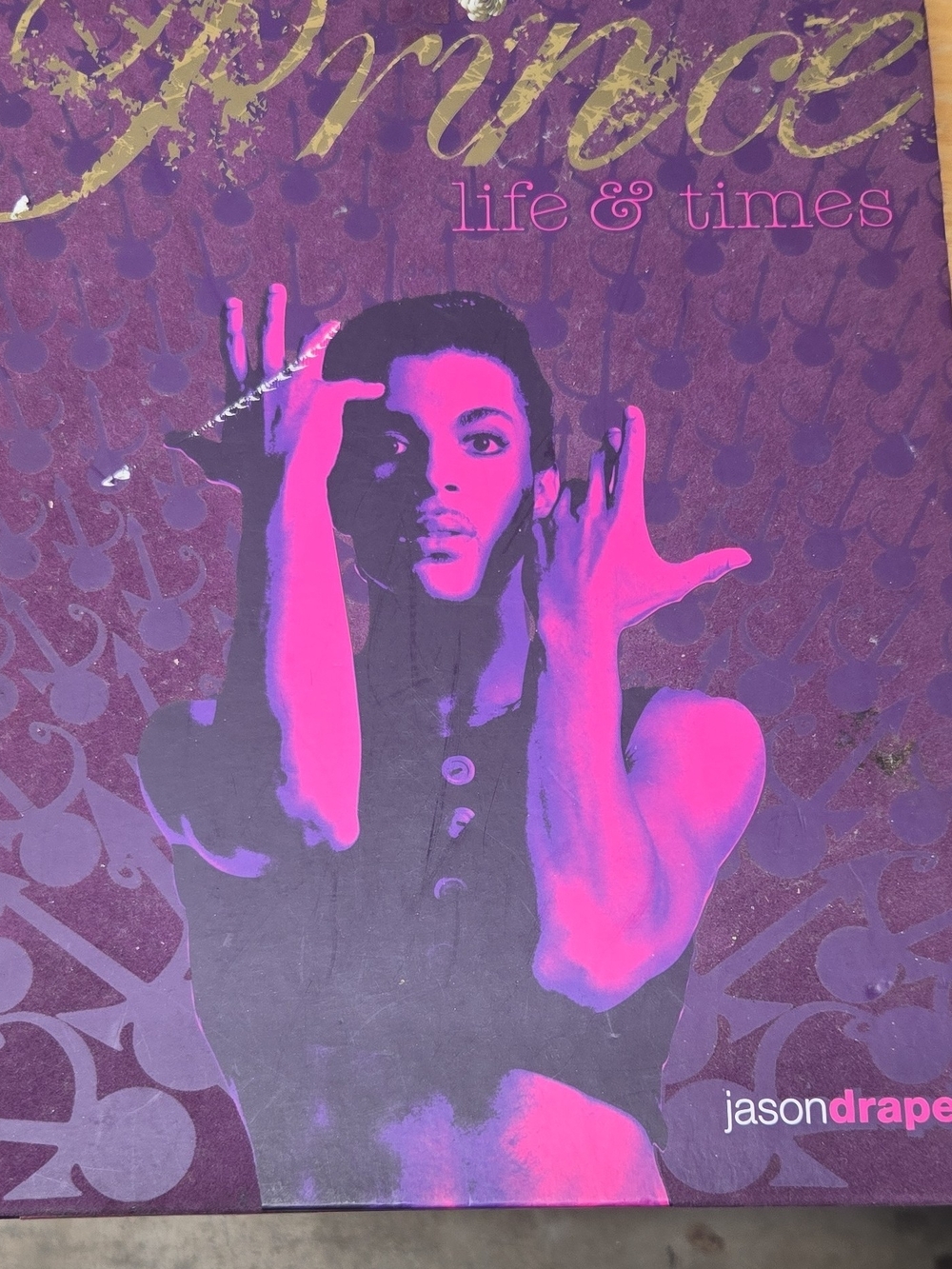 Prince 'Life & Times' Art Print in Purple and Pink
